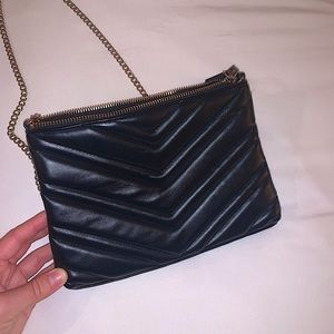 H&M Black Quilted Crossbody Purse